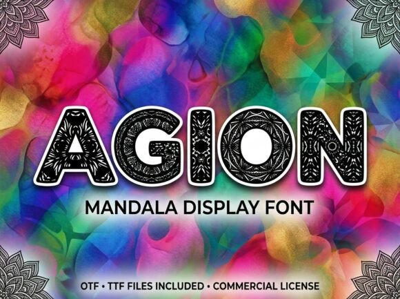 Agion: A Decorative Font That Anchors Your Brand Identity
