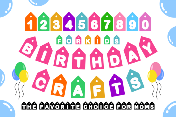 Birthday Crafts: A Festive Display Font for Brand Joy
