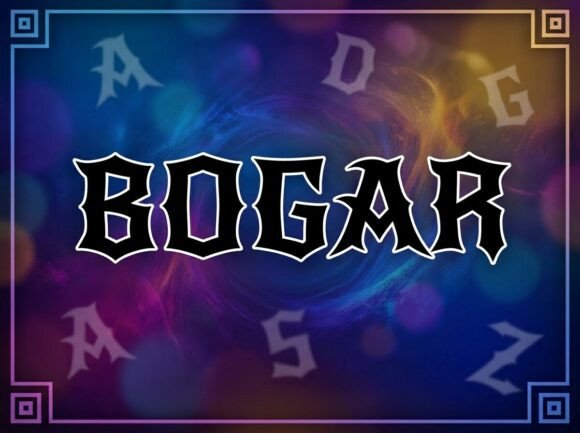 Bogar: A Decorative Display Font for Editorial Impact