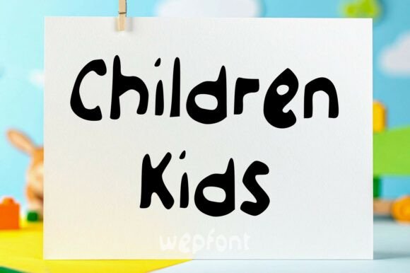 Children Kids Display Font for Handmade Labels & Printables