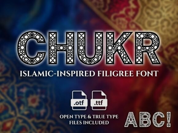 Chukr: A Spiritual & Sophisticated Display Typeface for Handmade Creators