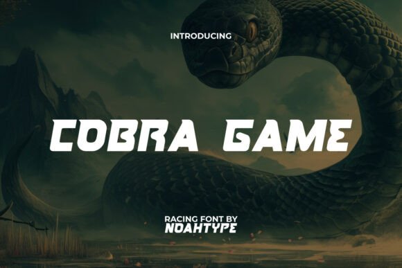 Cobra Game Font: A Stylish Display Typeface for Small Business Branding