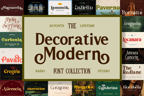 Decorative Modern Font Bundle for Scroll-Stopping Campaigns