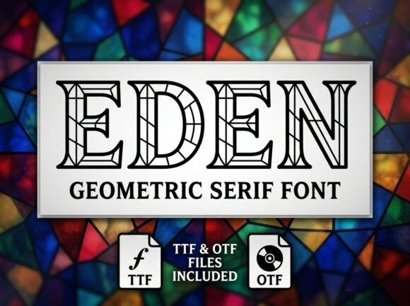 Eden: A Decorative Display Font That Elevates Handmade Products