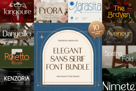 Elegant Sans Serif Font Bundle for Polished Branding