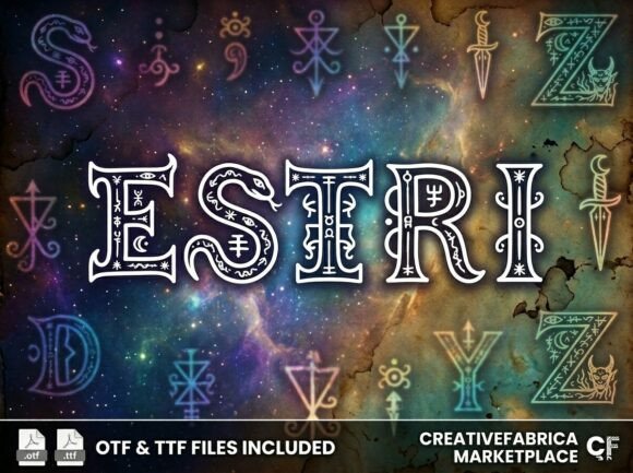 Estri: A Decorative Font That Earns Its Space