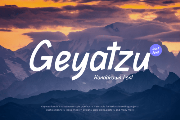 Geyatzu: A Handdrawn Display Typeface That Cuts Through the Feed