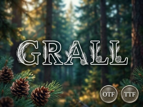 Grall: A Standout Decorative Font for Handmade Brands