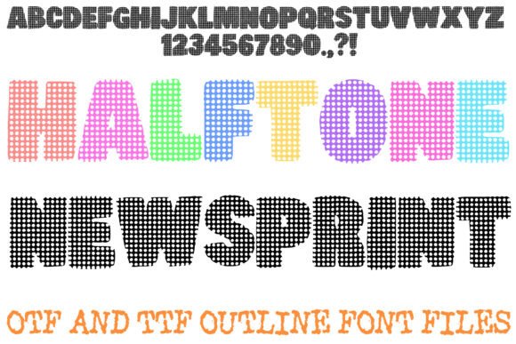 Halftone Newsprint Font for Bold, Trustworthy Branding