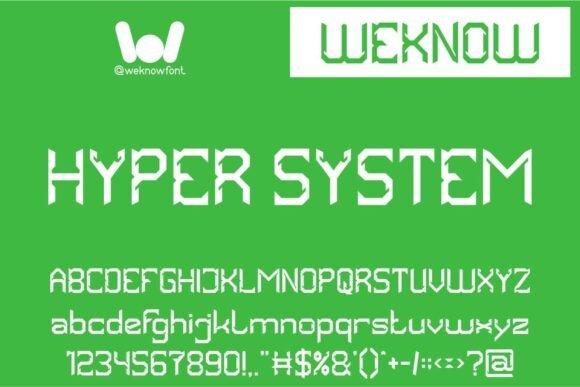 Hyper System: A Modern Display Typeface for Digital Design