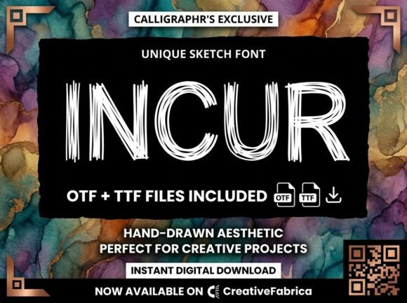 Incur: A Decorative Font That Commands Attention