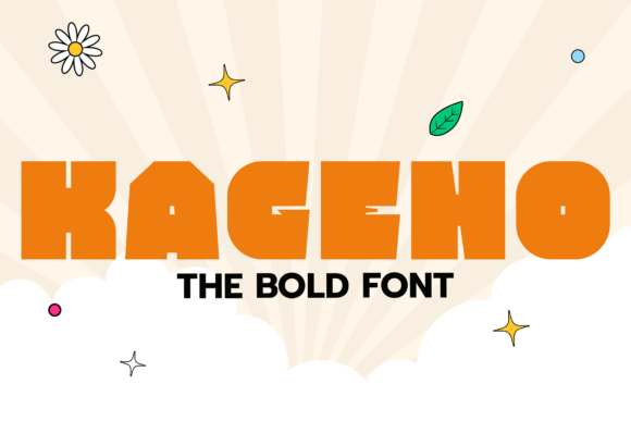 Kageno: A Bold Display Font for Digital Brand Moments