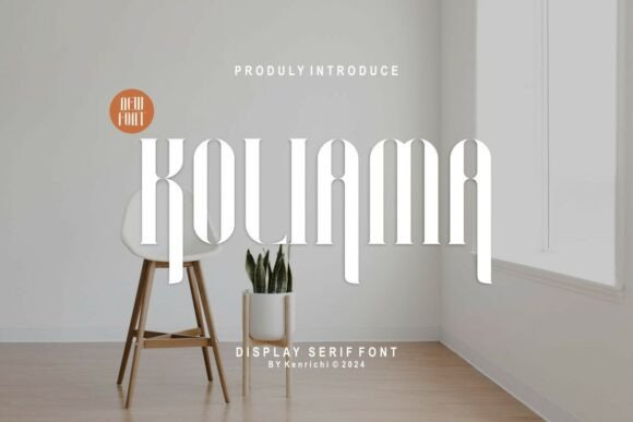 Koliama: A Display Serif Font That Cuts Through the Feed