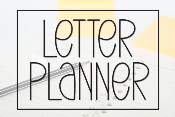 Letter Planner: A Clean Handwritten Display Font for Digital Design