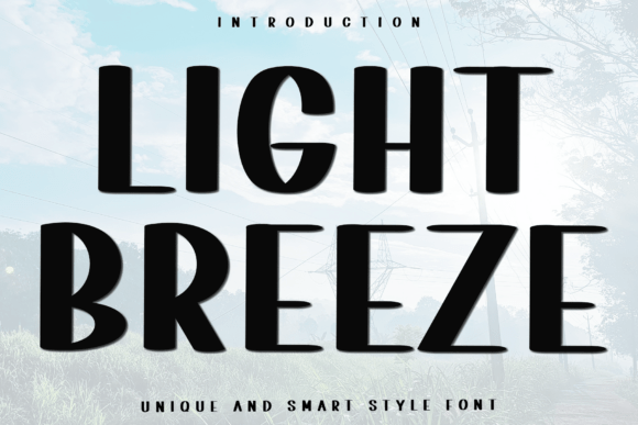 Light Breeze: A Bold, Clean Display Font for Handmade Makers