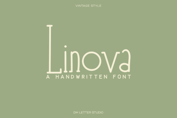 Linova: A Thin Modern Handwriting Font for Digital Design