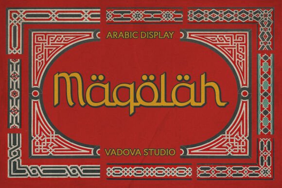 Maqolah: A Decorative Display Font for Editorial Elegance