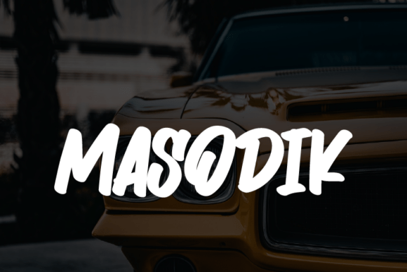 Masodik: A Display Font That Commands Attention