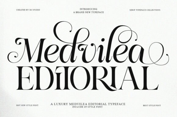 Medvilea Editorial: A Modern Serif for Thoughtful Publishing