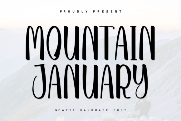 Mountain January: A Clean Display Font for Digital Branding