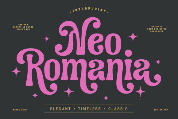 Neo Romania: A Serif Font That Elevates Digital Branding
