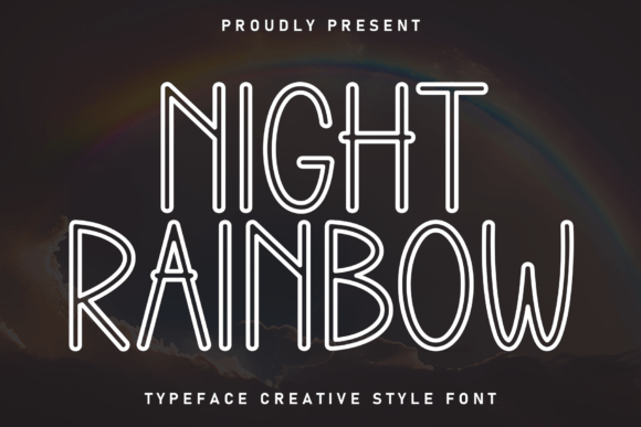 Night Rainbow: A Display Font That Feels Like Light Through Stained Glass