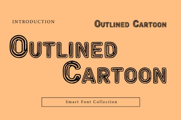 Outlined Cartoon Font: A Playful Display Typeface That Delivers