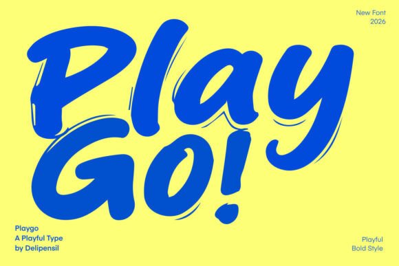 Play Go: A Bold Playful Display Font for Handmade Brands