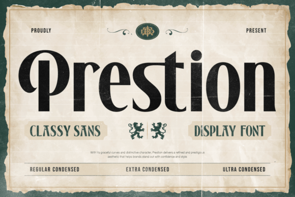 Prestion: A Classy Sans Serif Display Font for Editorial Clarity