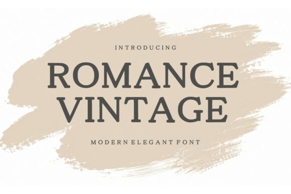 Romance Vintage: A Serif Font That Elevates Handmade Products