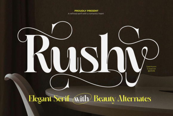 Rushy: A Refined Serif Font for Polished Branding