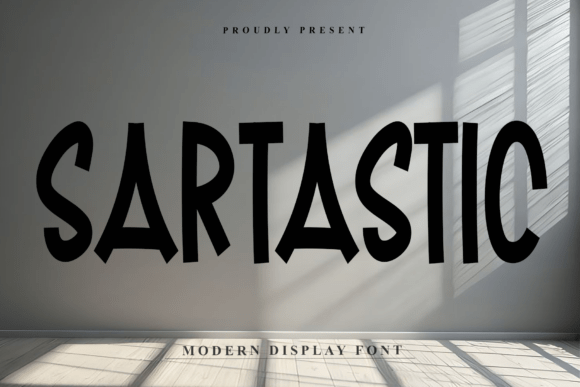 Sartastic: A Bold Display Font for Campaign Headlines