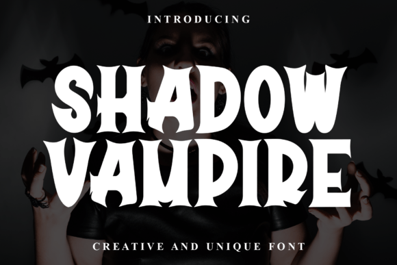 Shadow Vampire: A Gothic Display Font with Editorial Gravitas
