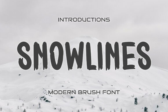 Snowlines: A Bold Display Font for Digital Brand Impact