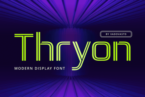 Thryon: A Cyberpunk Typeface That Anchors Editorial Mood