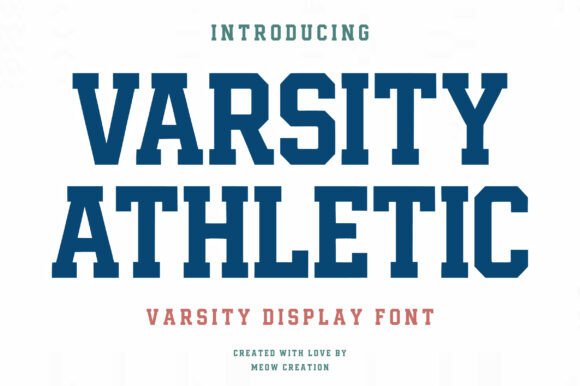 Varsity Athletic: A Bold Slab Serif Font for Digital Impact
