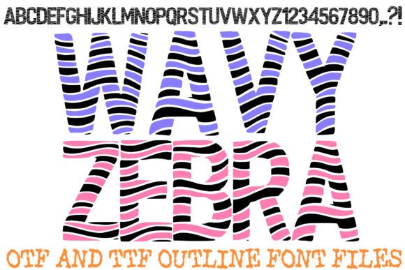 Wavy Zebra: A Hypnotic Display Font for Editorial Design